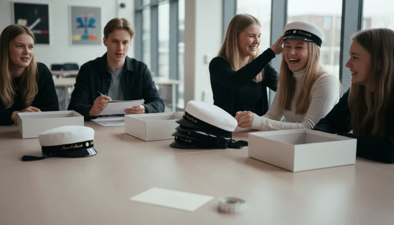 Hur fungerar ett skolsamarbete för studentmössor?